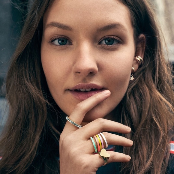 BaubleBar Nohea Rings Stackable Ring Set (Set of 5) - Picture 8 of 8